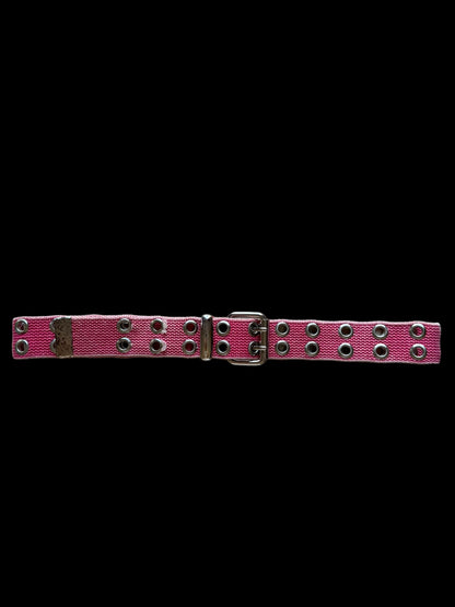 Pink round studded belt