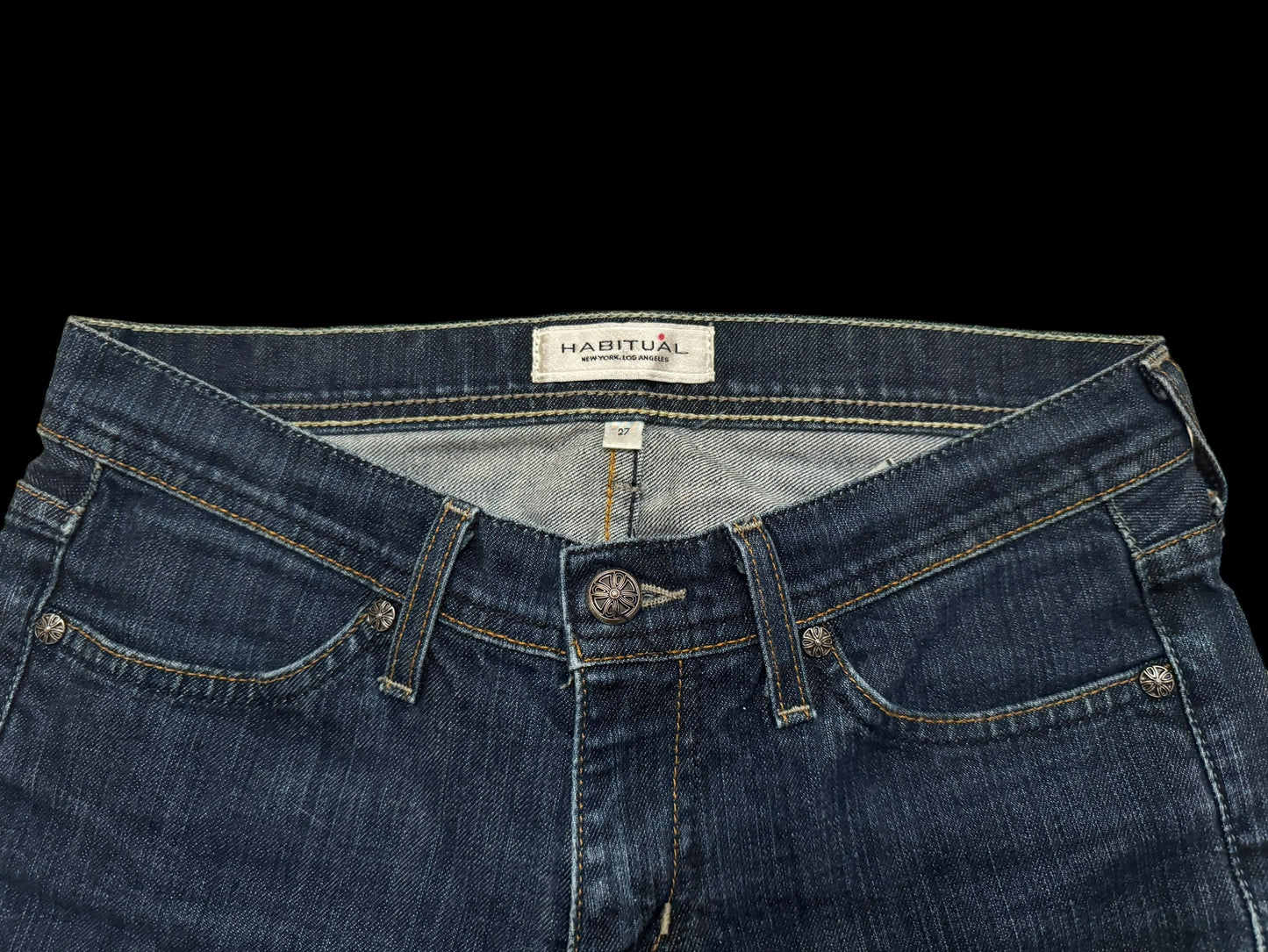 Cross low-rise jeans