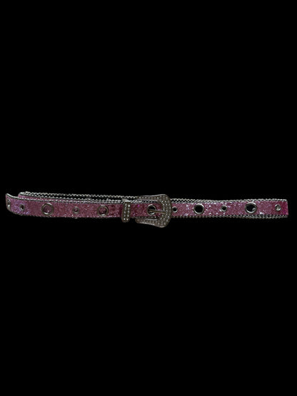 Glittery pink belt