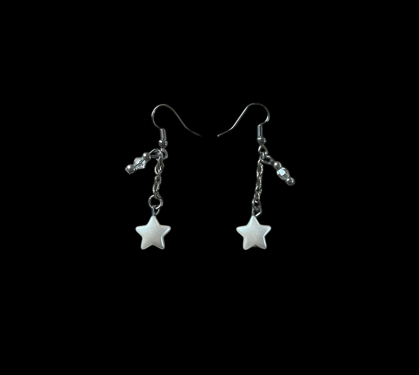 Star bead earrings