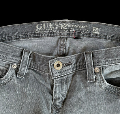 Grey low-rise jeans