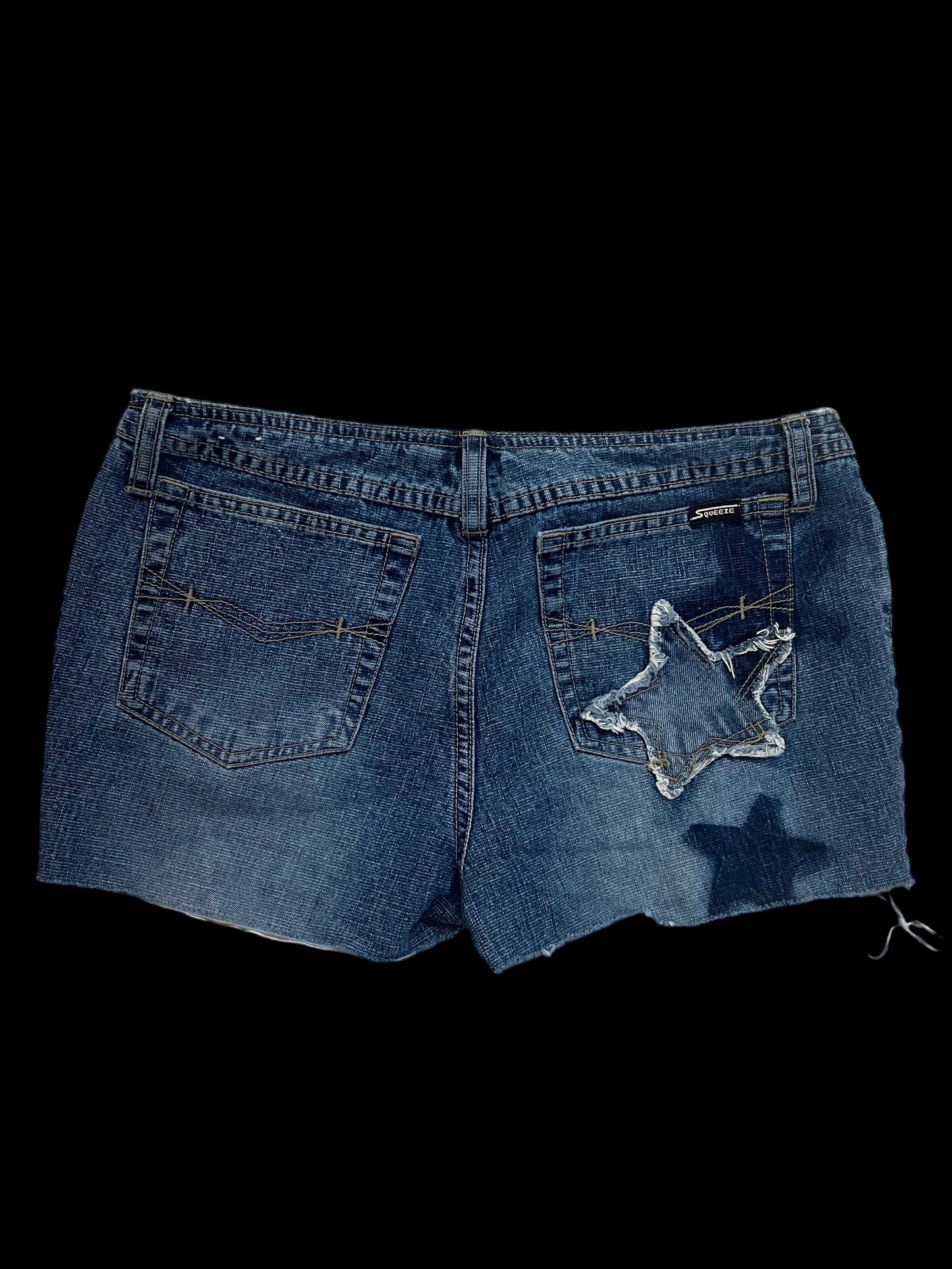 Star embroidered shorts
