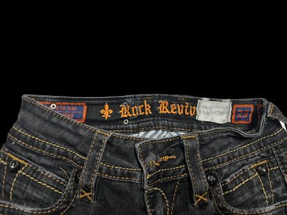 Rock revival mini skirt