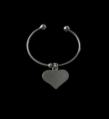 Silver heart bracelet