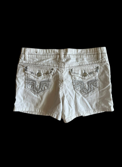 White cargo shorts