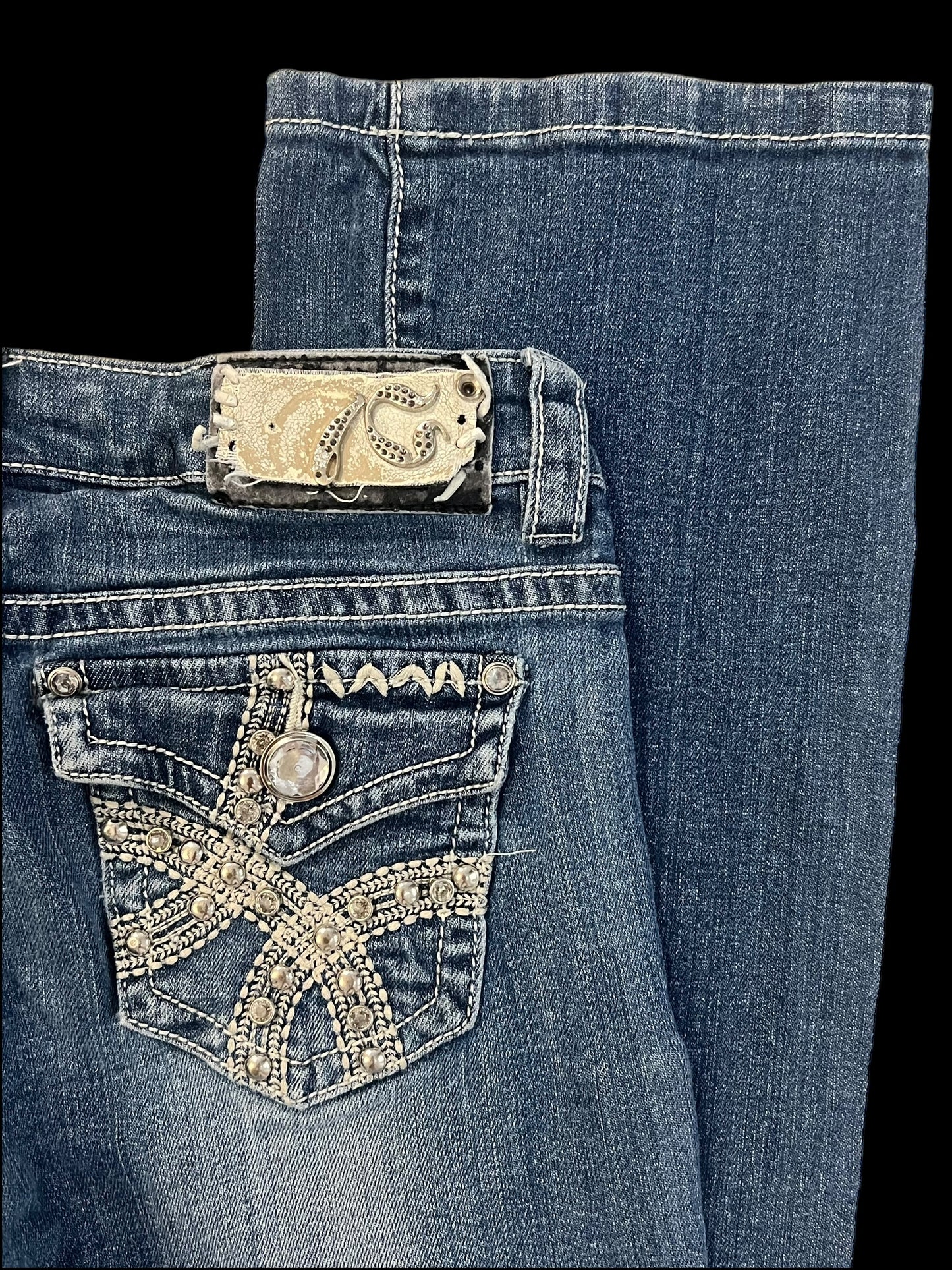 Embellished jeans