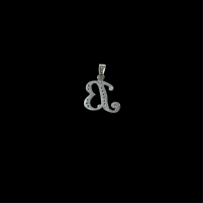 Silver “B” pendant