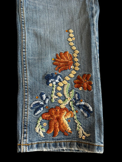 Embroidered jeans