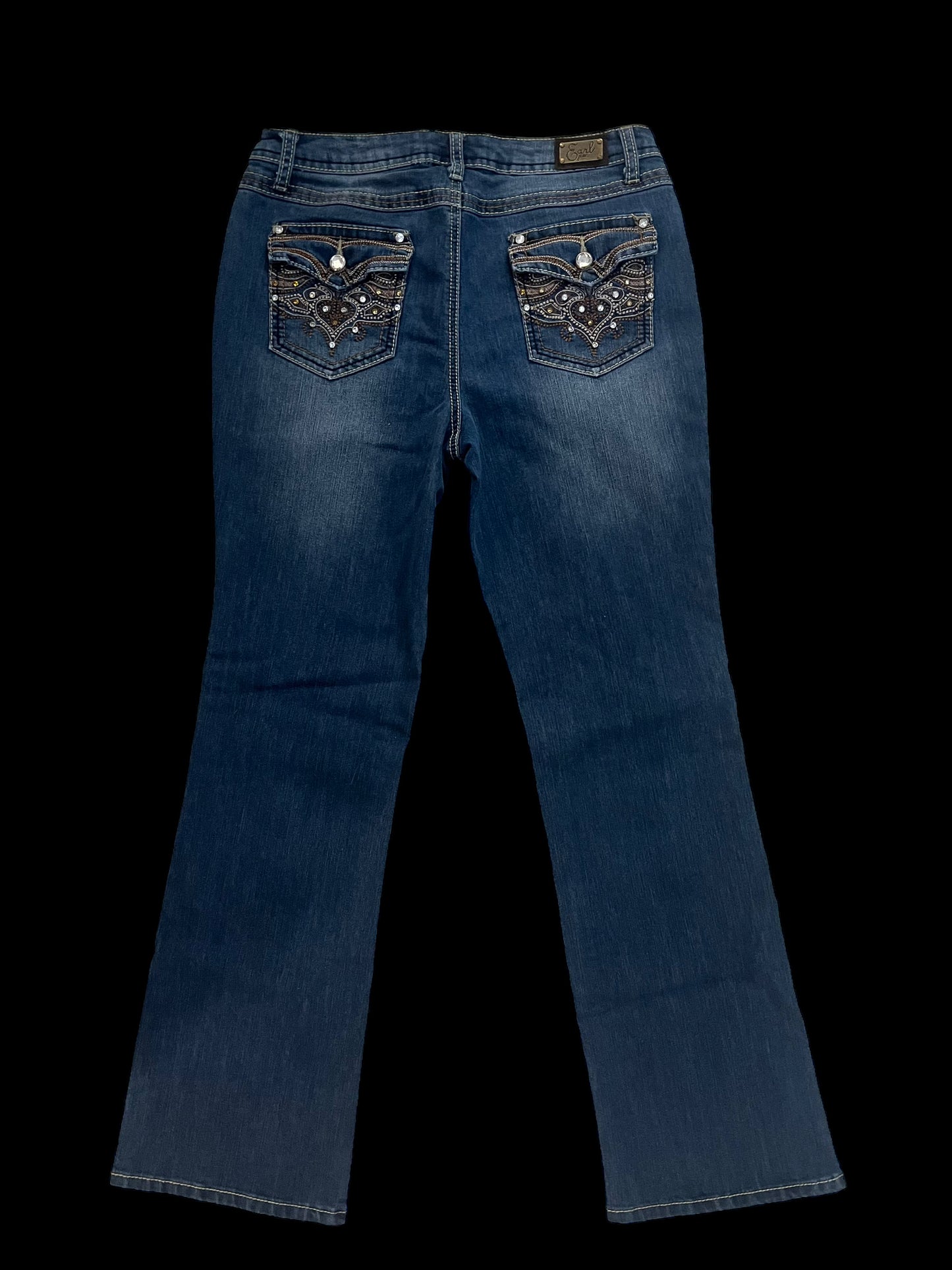 Embellished bootcut jeans