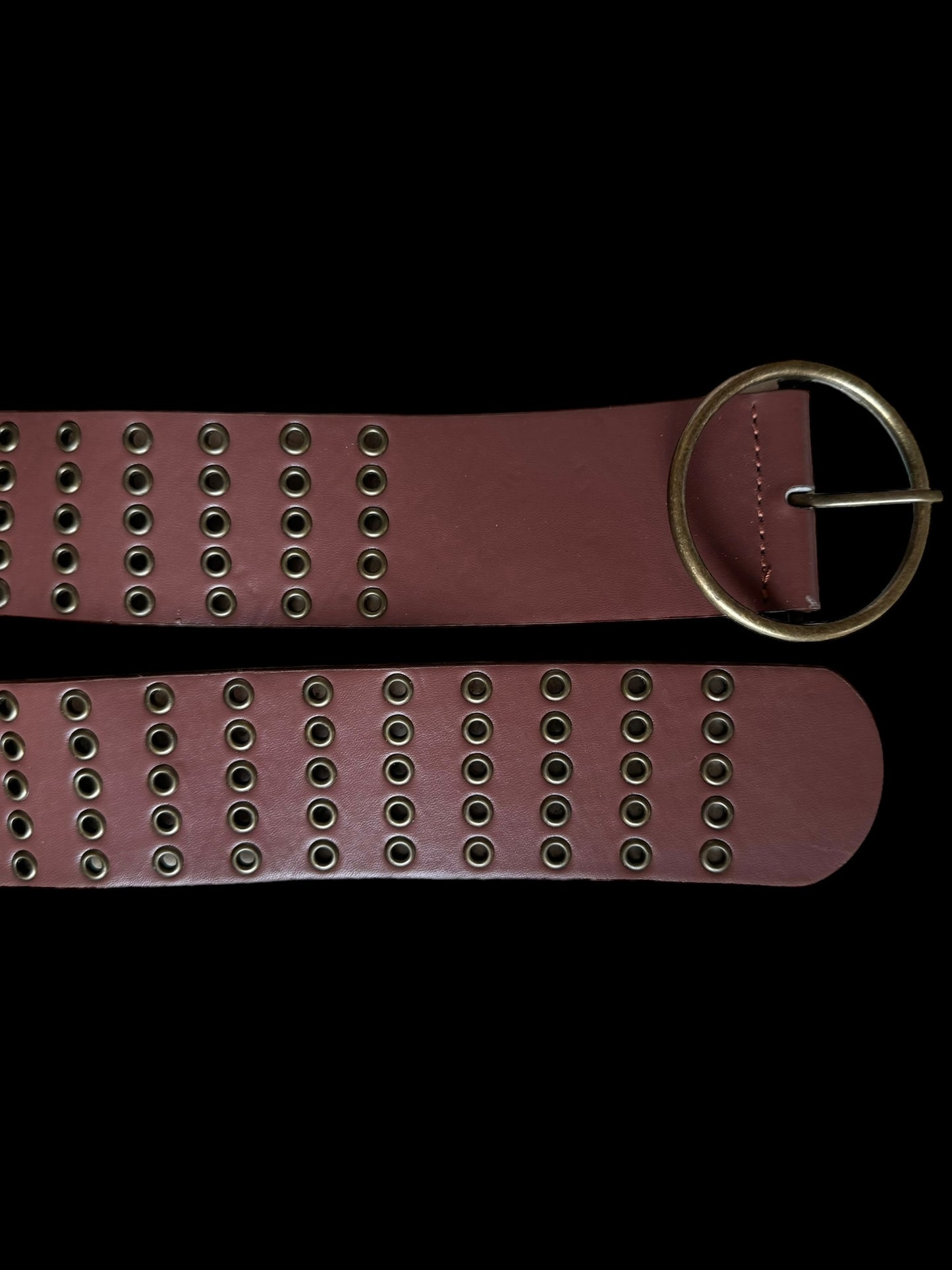 Brown leather belt