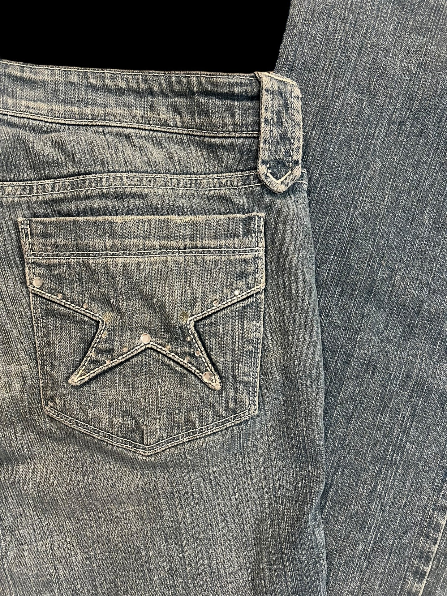 Star embellished jeans