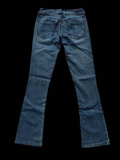 Hydraulic low-rise jeans