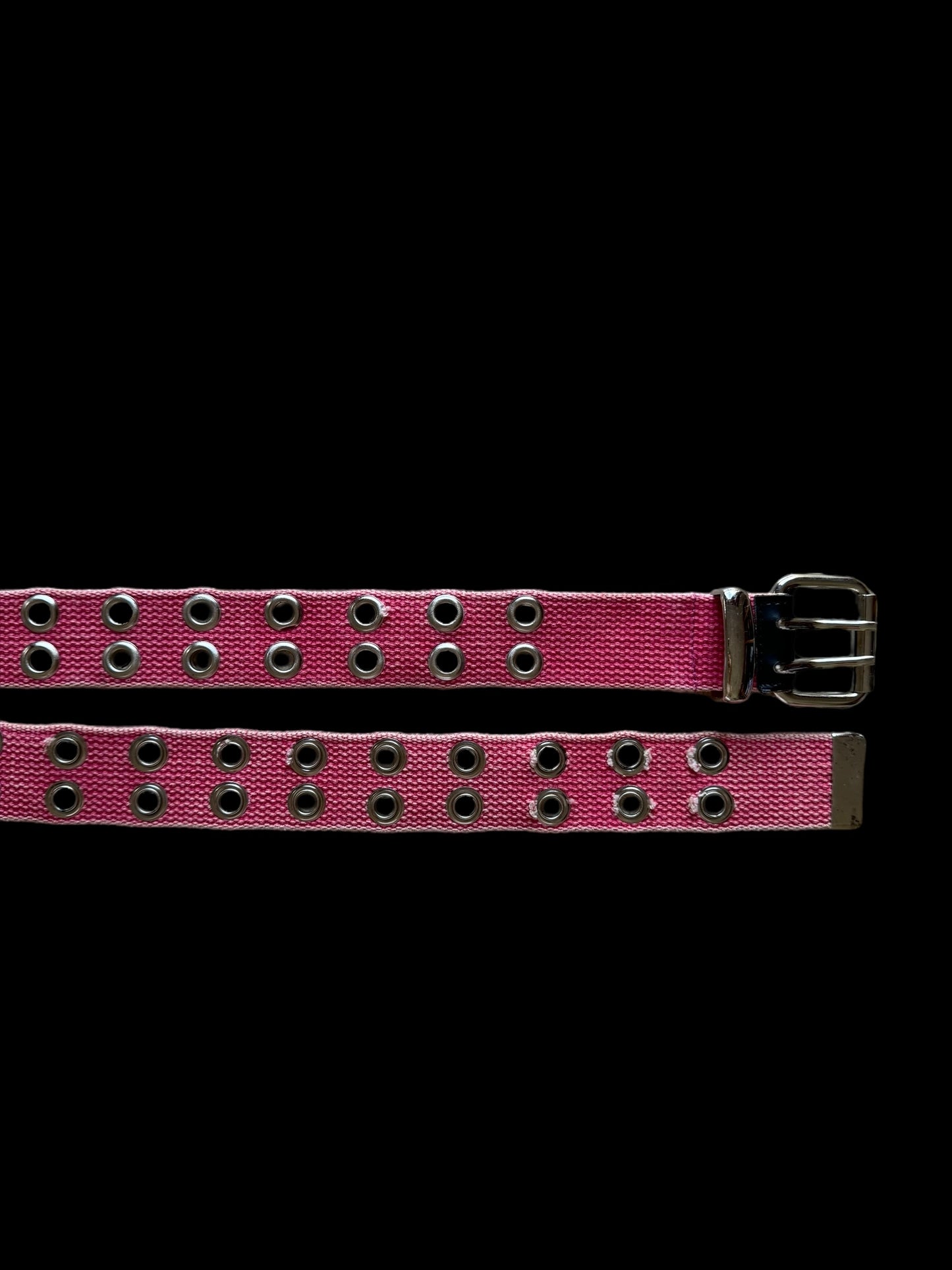 Pink round studded belt