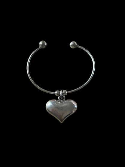 Silver heart bracelet