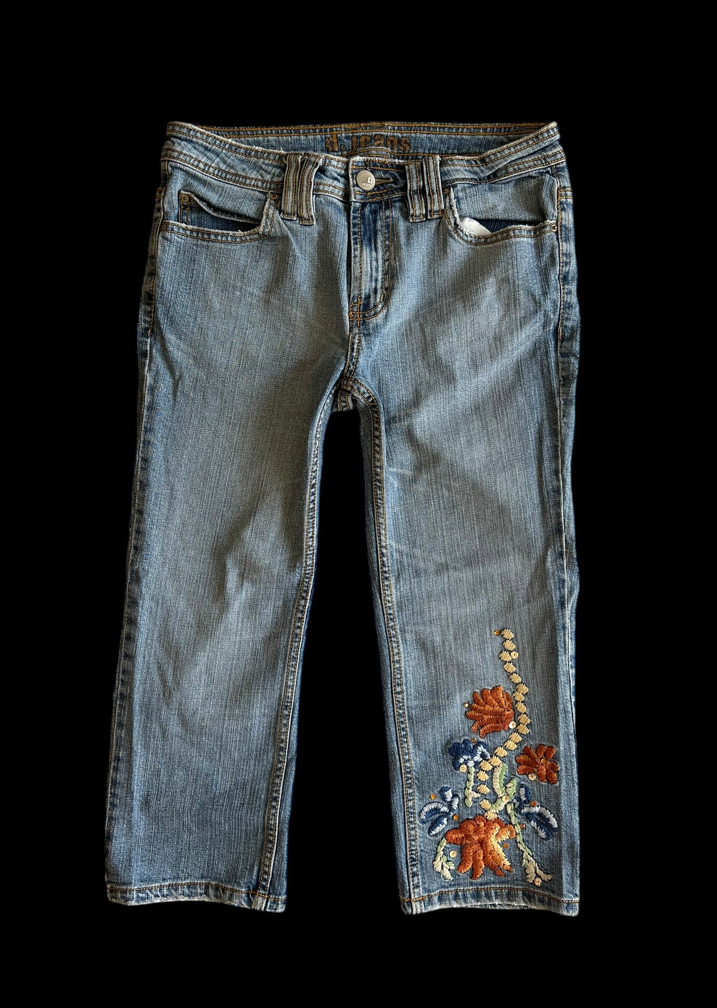 Embroidered jeans