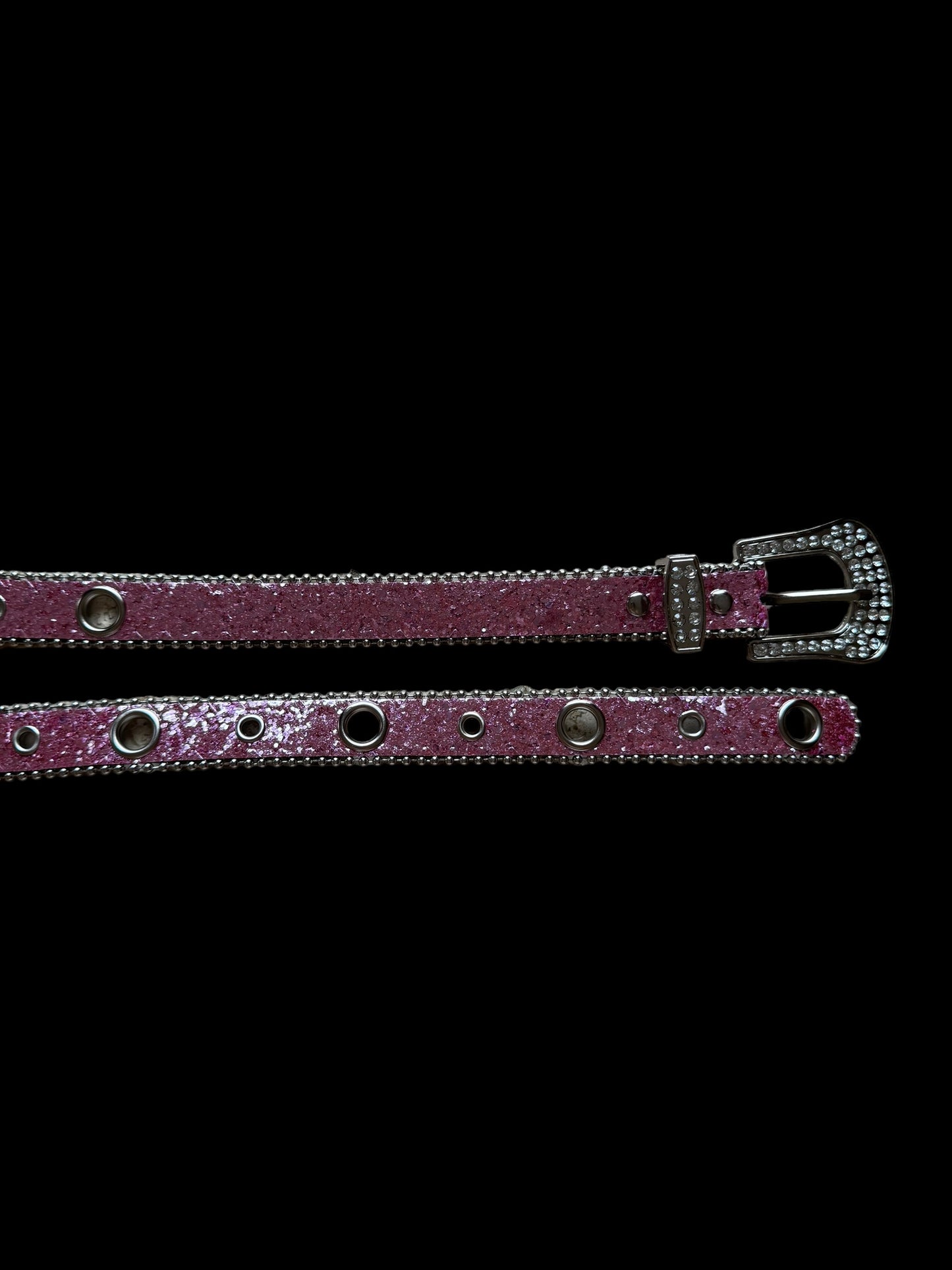 Glittery pink belt