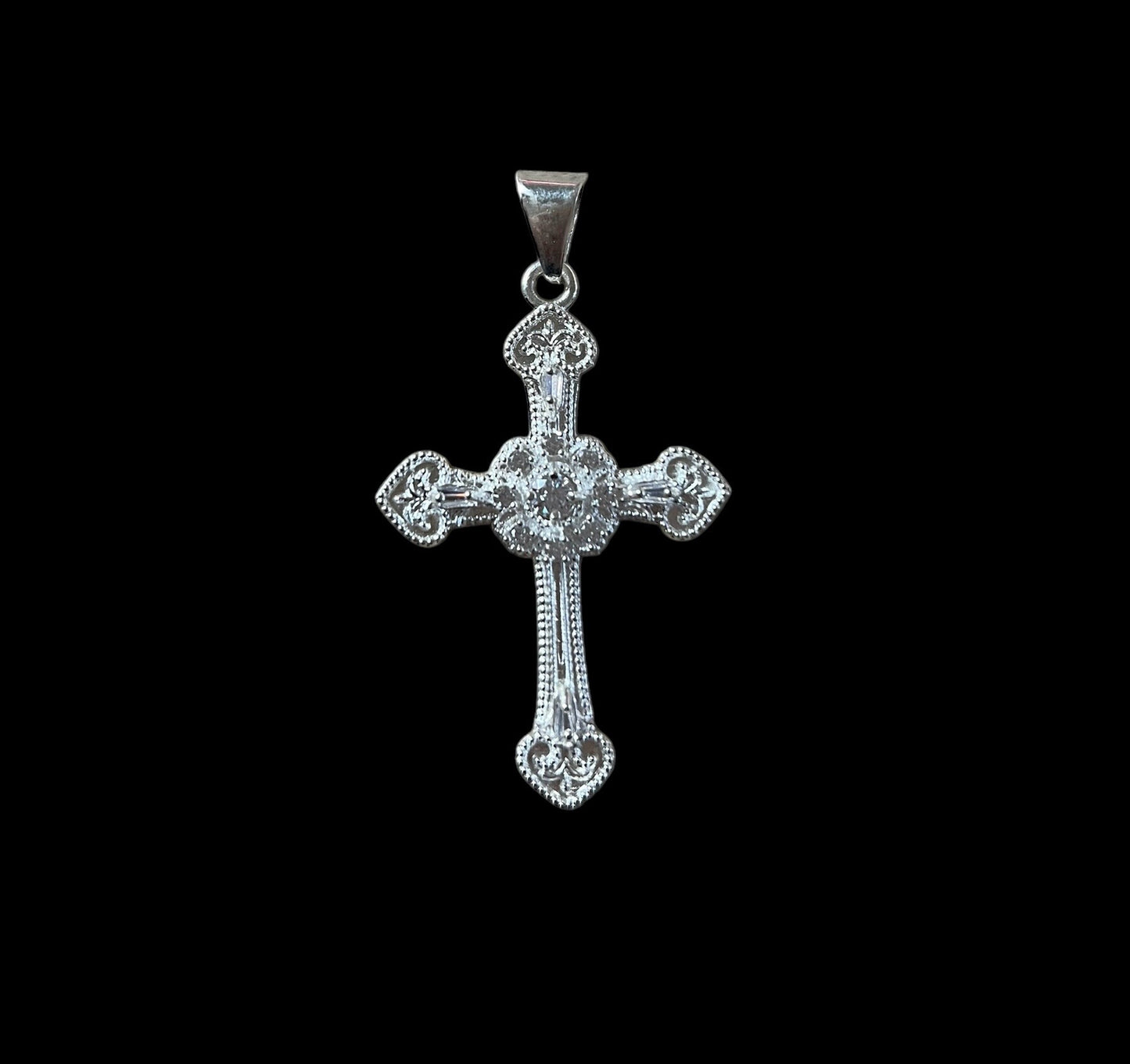 Crystal cross necklace