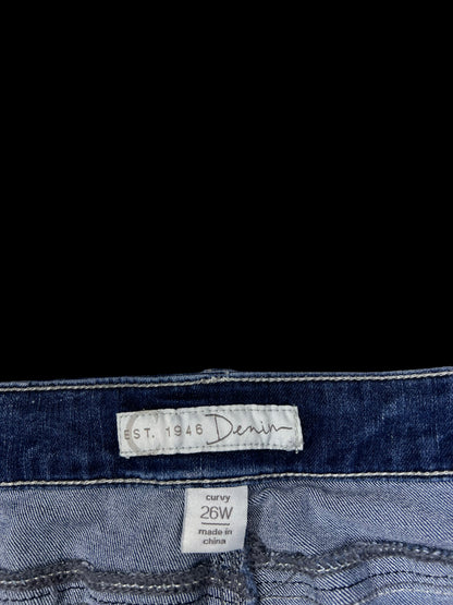 Plus-size embellished jeans