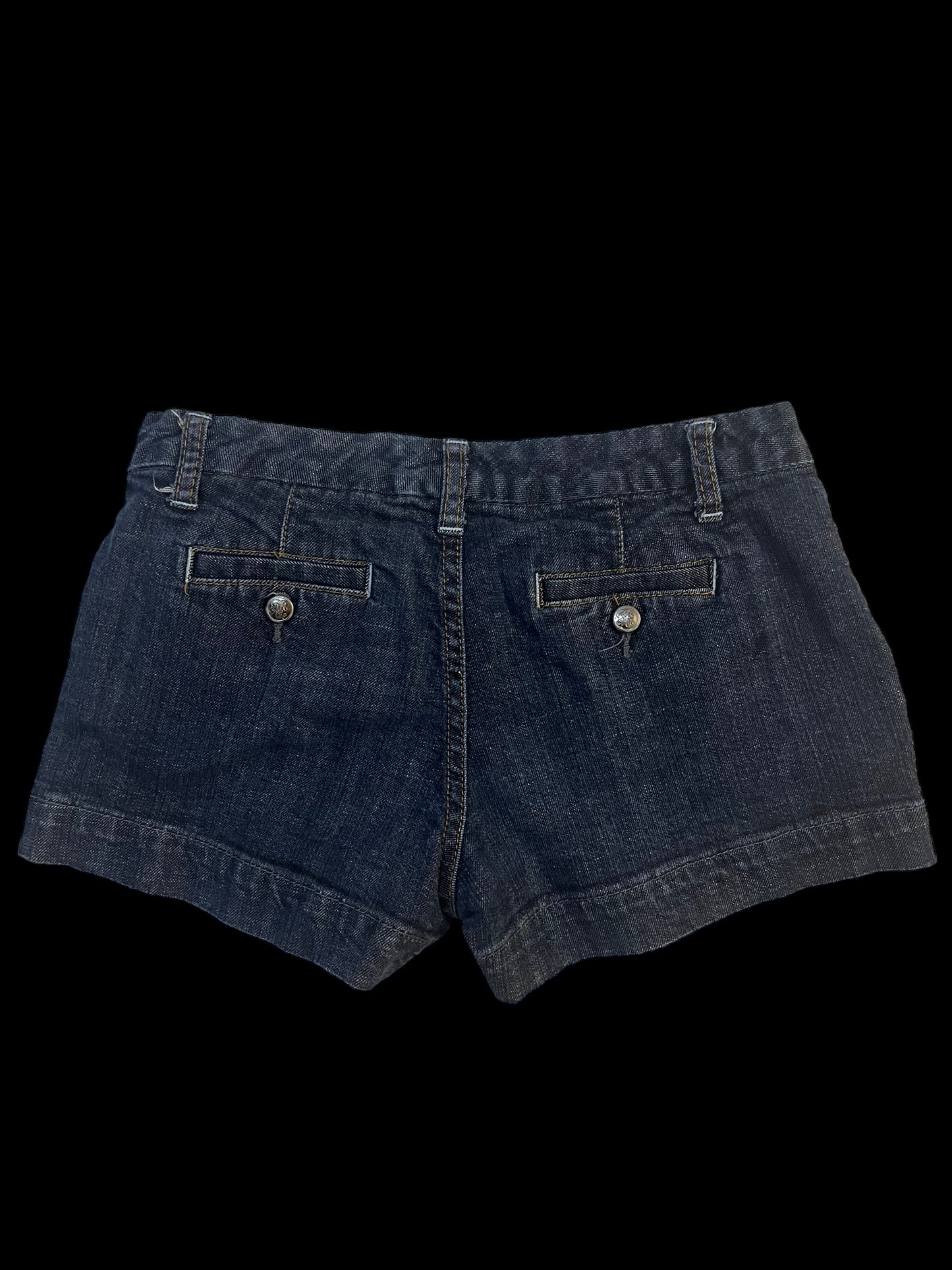 Navy jean shorts
