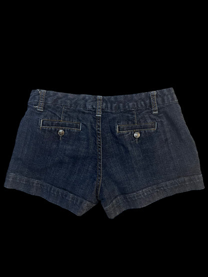 Navy jean shorts