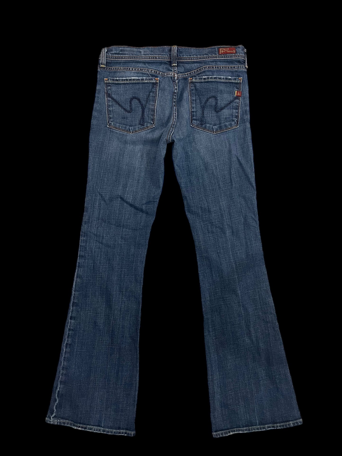 Bootcut low-rise jeans