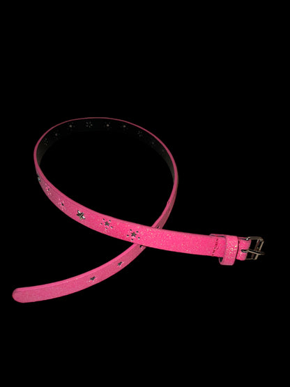 Hot pink glittery belt