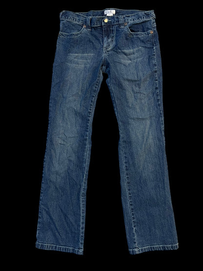 Blue embellished jeans